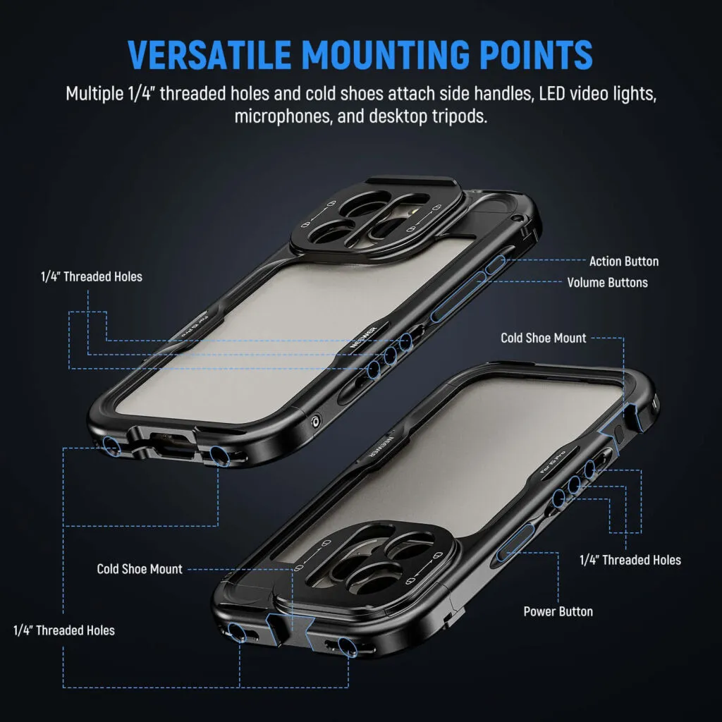 CNC machined aluminum alloy cages for phone