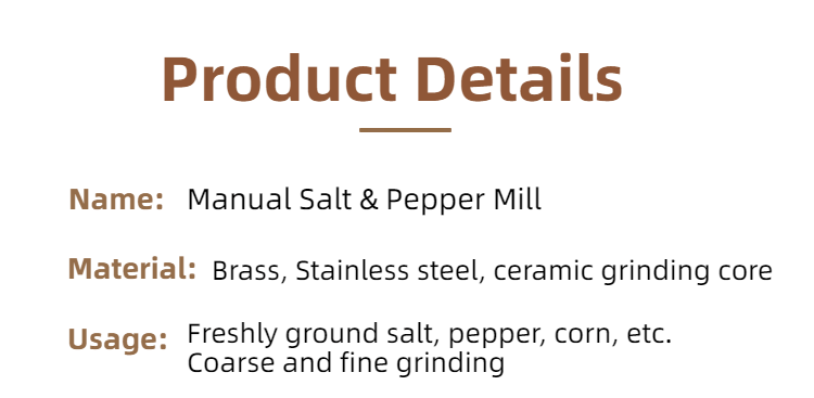 Brass Pepper Mill