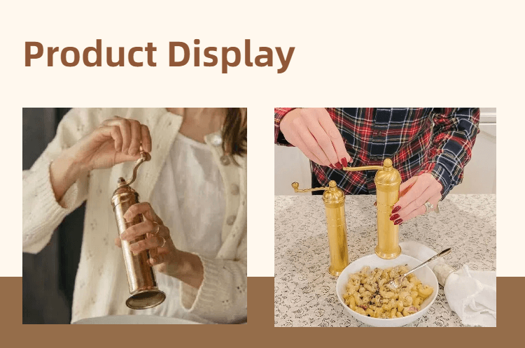 Brass Pepper Mill