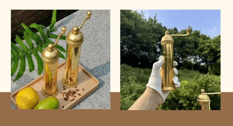 Brass Pepper Mill