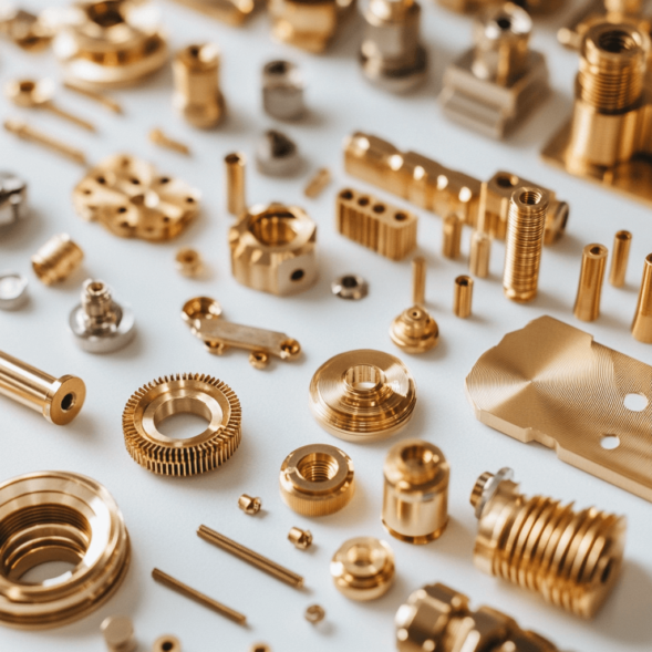CNC Machined Milled Turned Brass Services For Mechanical Component