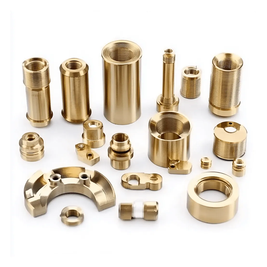 Customized Brass Parts Precision CNC Manufacturing With 5 Axis Machine Service