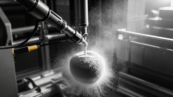 Powder spraying
