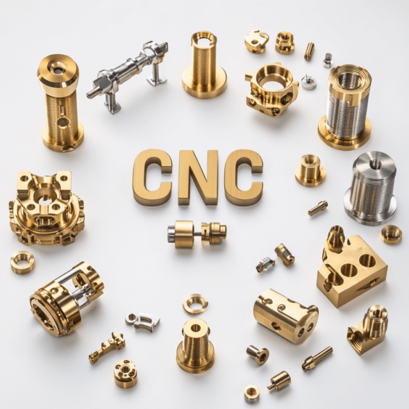 Precision OEM Custom Bronze Copper Brass Parts-CNC Turning Parts