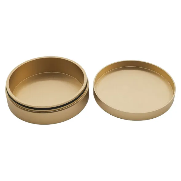 Snus can gold color