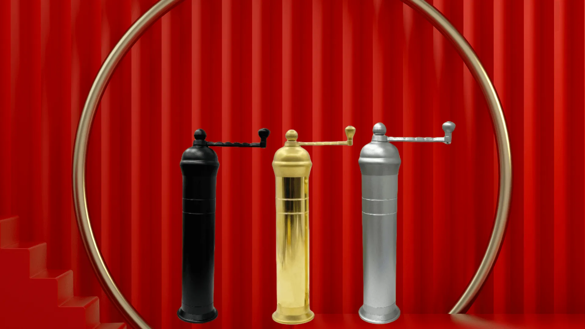 Brass Pepper Mill