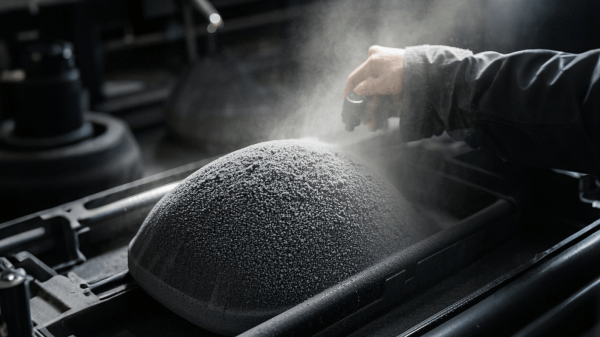 Sandblast powder work