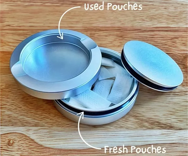 Silver Double-layer Snus Can