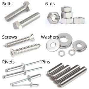 Images of Bolts, Nuts, Screws, Washers, Rivets, Rivets, Pins